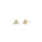 Lab - Grown Diamond Trio Stud Earrings in 14K Solid Gold - 
