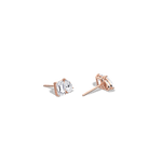2.6CTW Lab Diamond Toi Et Moi Stud Earring in 14K Solid Gold/Platinum - Earrings