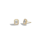 Lab Diamond 1.22CTW Stud Earring in 14K Solild Gold/Platinum - Earrings