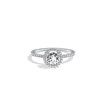 Lab Grown Diamond Halo Promise Ring - 