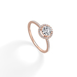 Lab Grown Diamond Halo Promise Ring - 