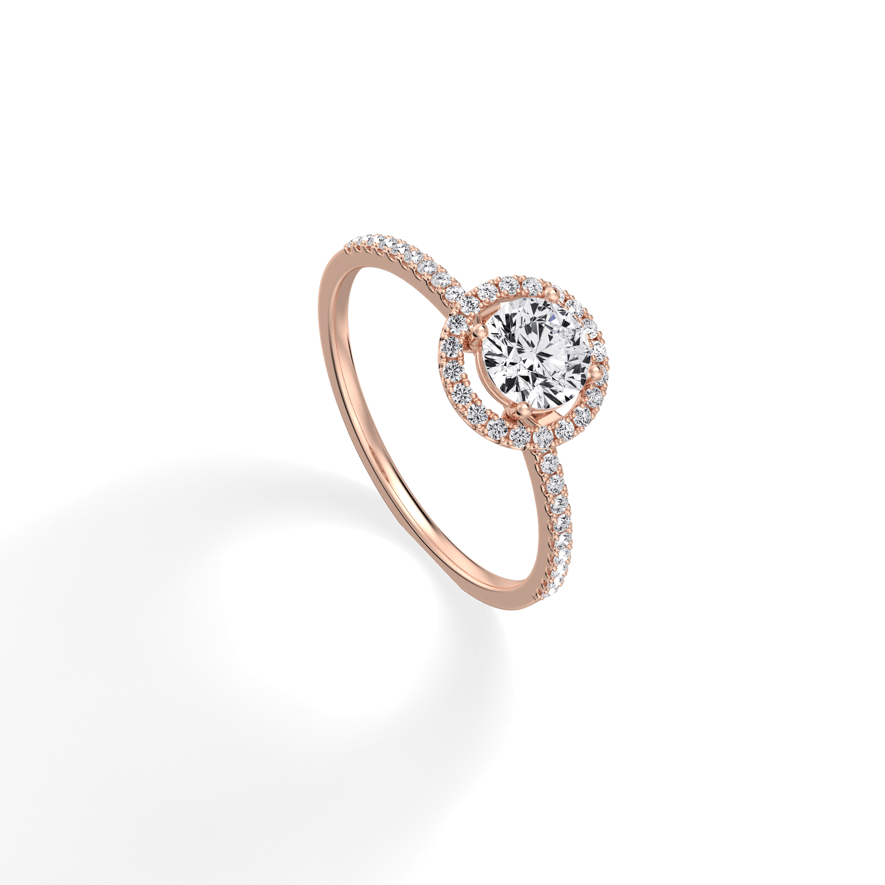 Lab Grown Diamond Halo Promise Ring - 