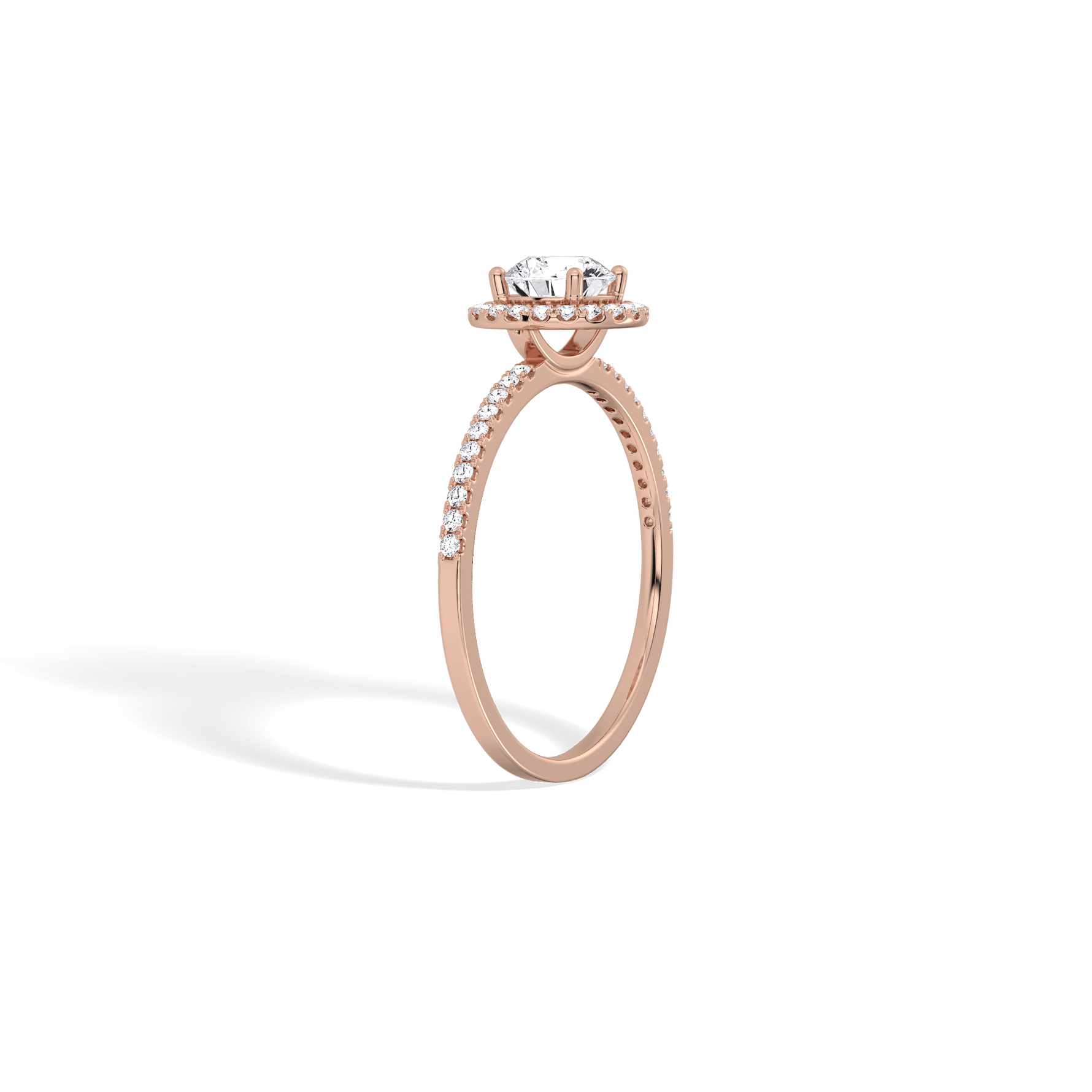 Lab Grown Diamond Halo Promise Ring - 