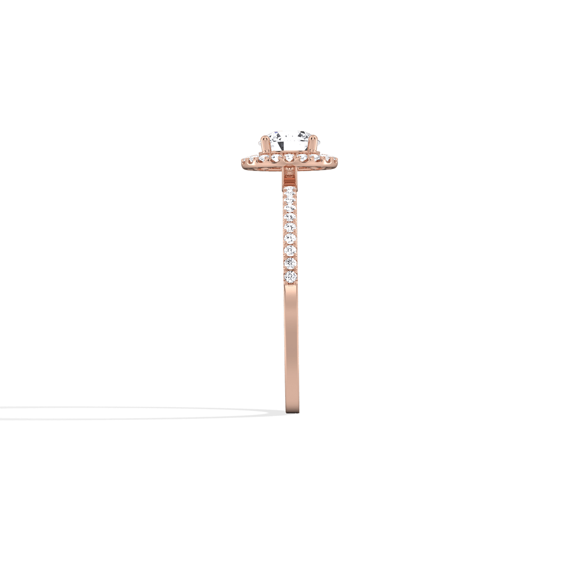 Lab Grown Diamond Halo Promise Ring - 