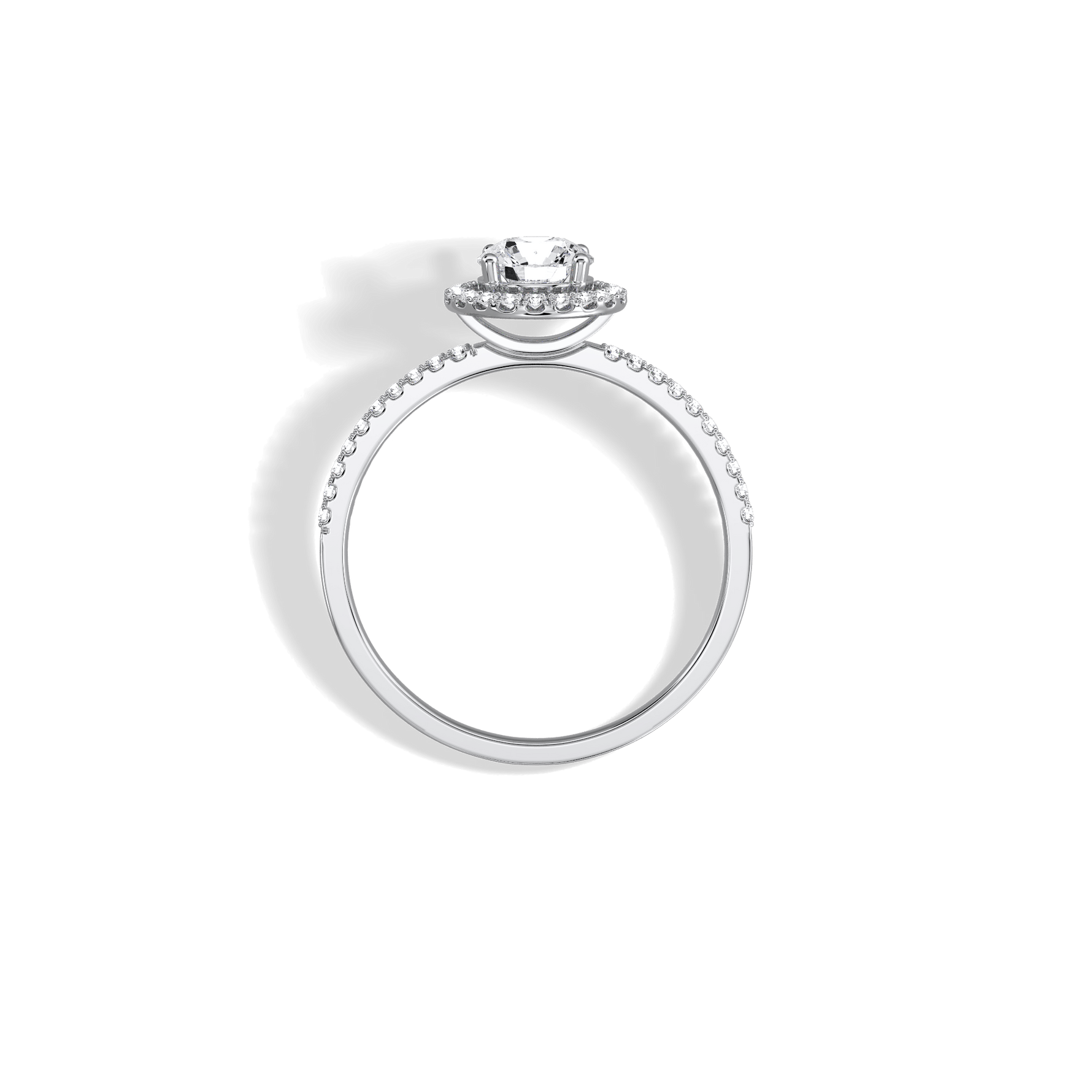 Lab Grown Diamond Halo Promise Ring - 