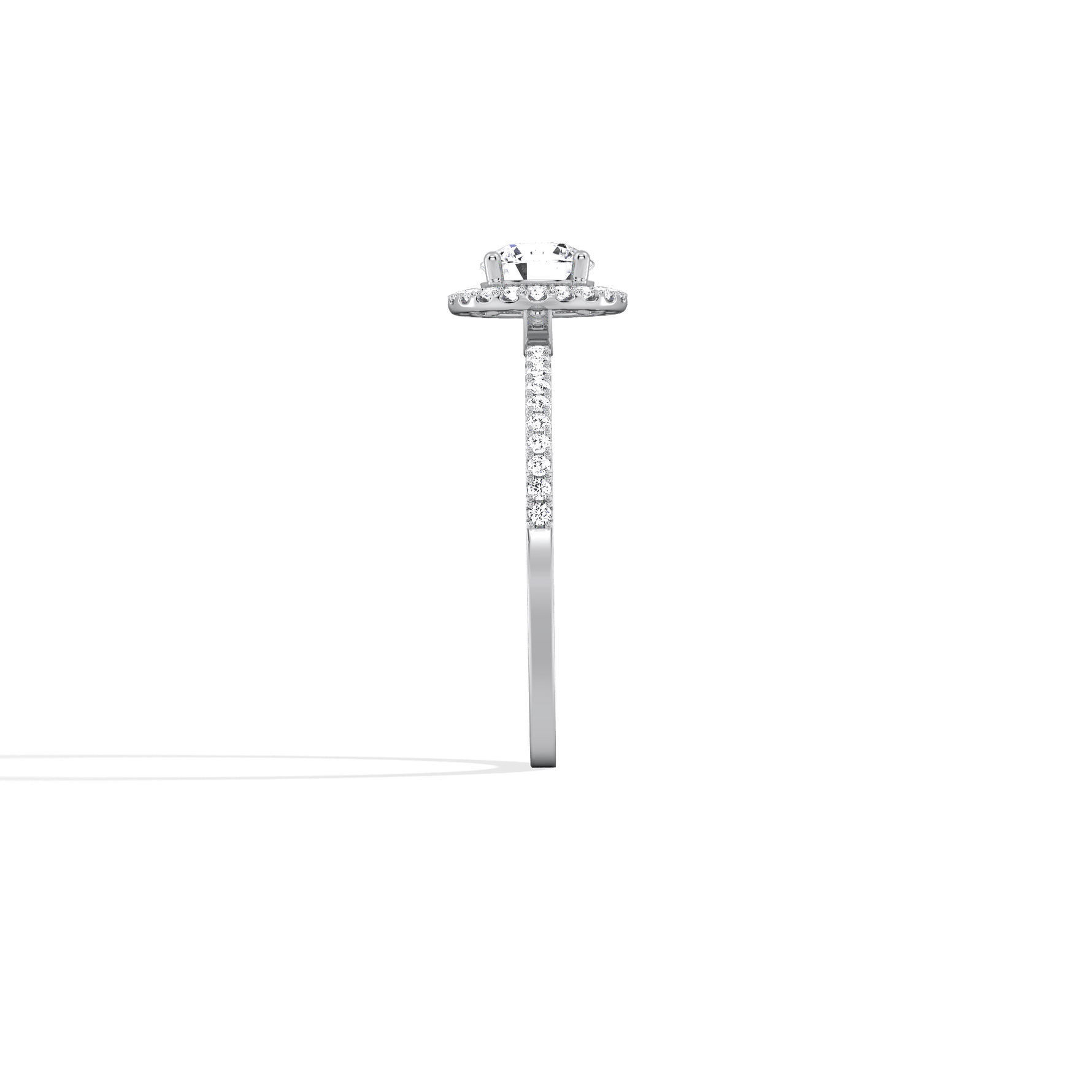 Lab Grown Diamond Halo Promise Ring - 