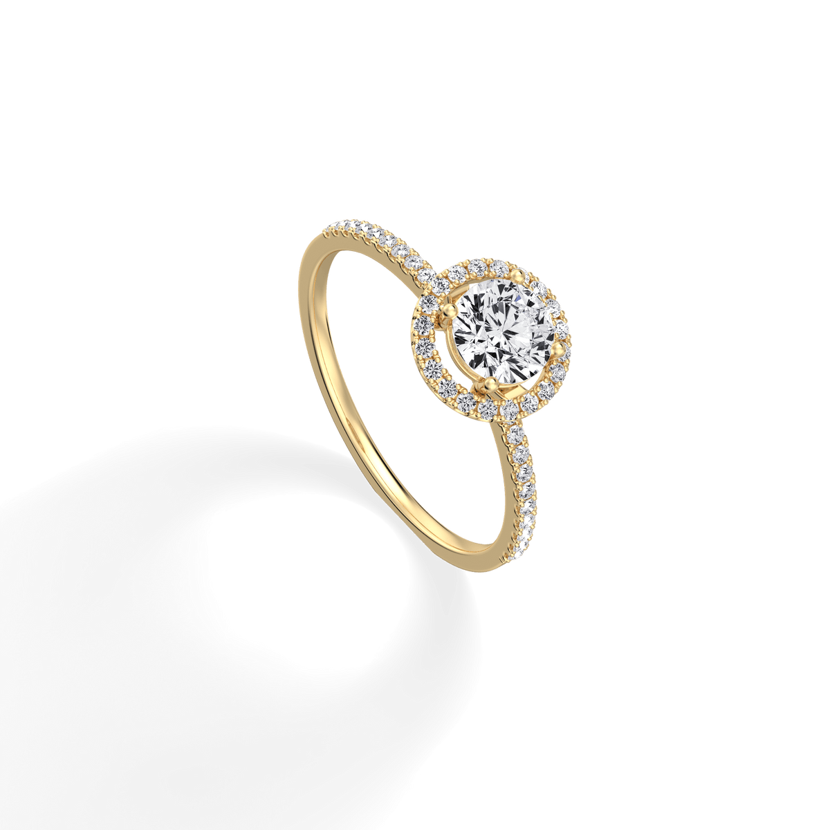 Lab Grown Diamond Halo Promise Ring - 