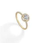 Lab Grown Diamond Halo Promise Ring - 
