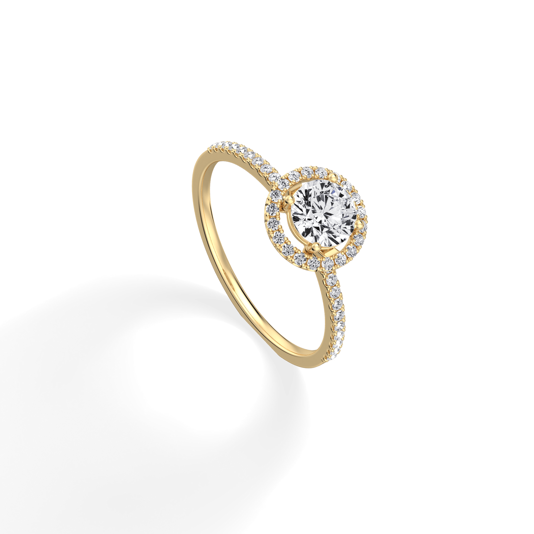 Lab Grown Diamond Halo Promise Ring - 