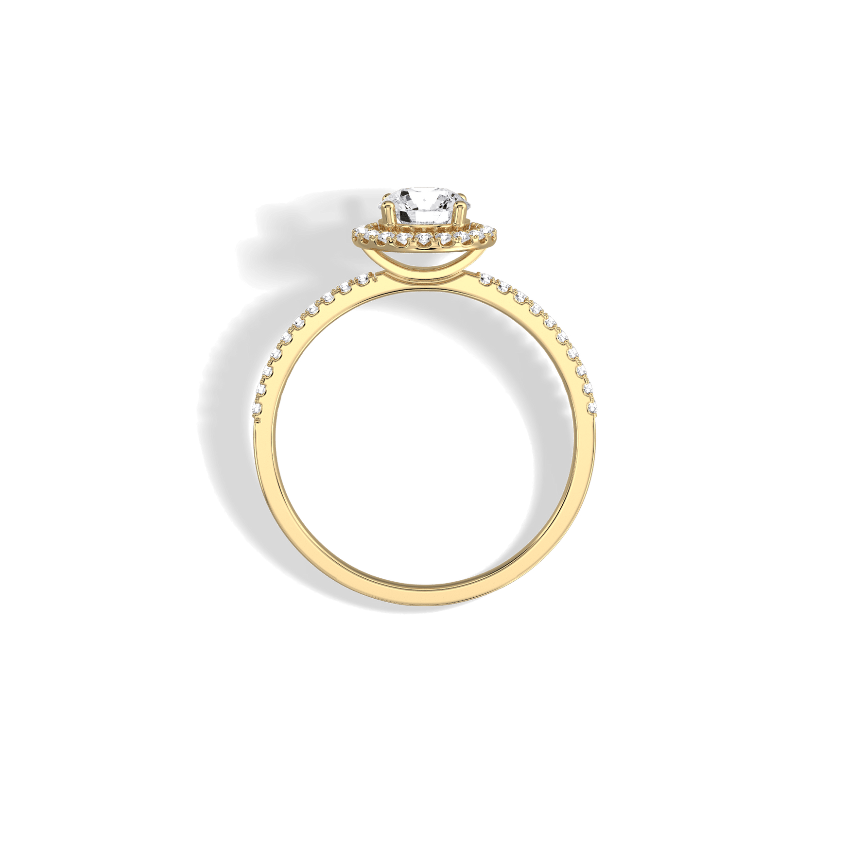Lab Grown Diamond Halo Promise Ring - 