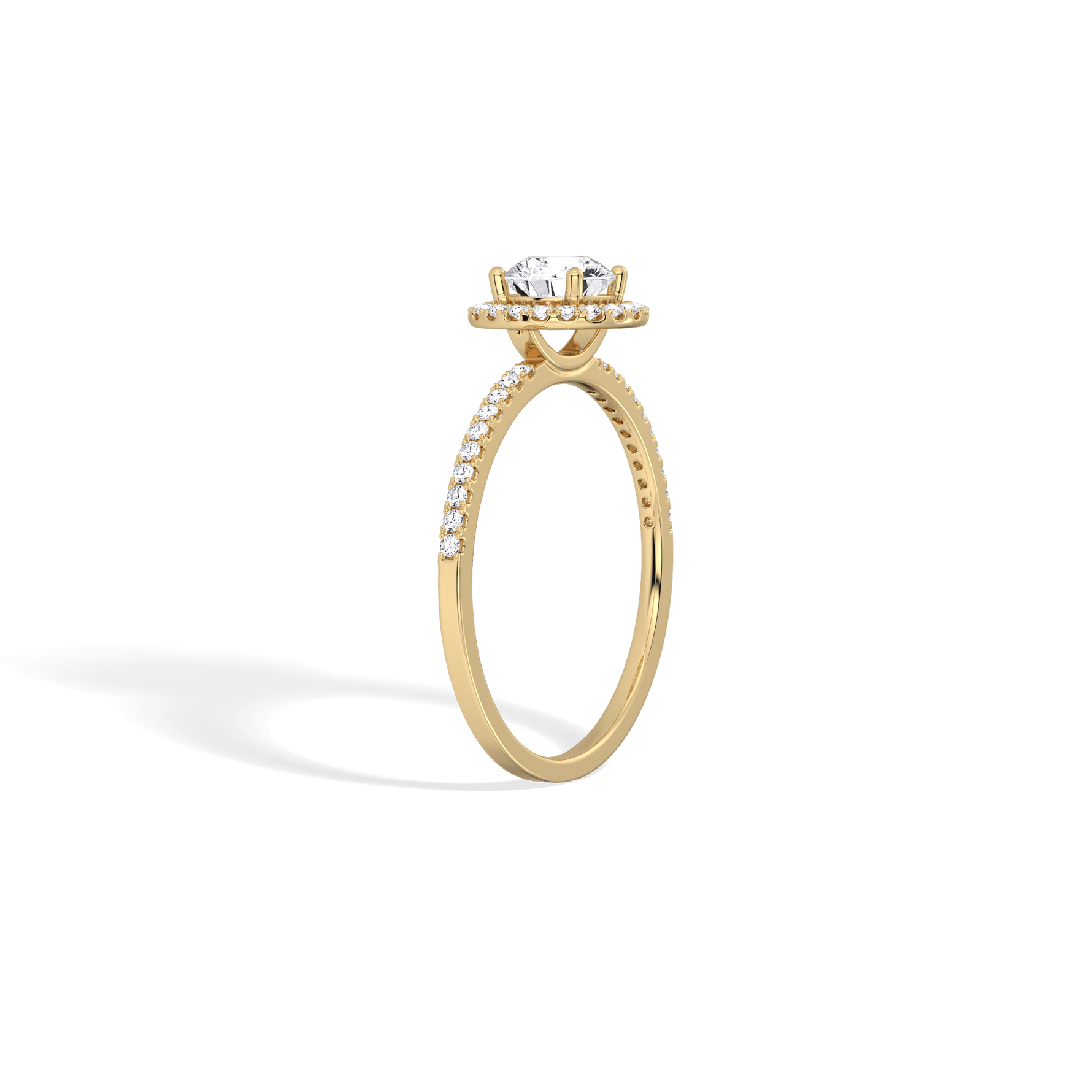 Lab Grown Diamond Halo Promise Ring - 