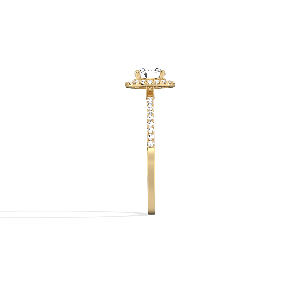 Lab Grown Diamond Halo Promise Ring - 