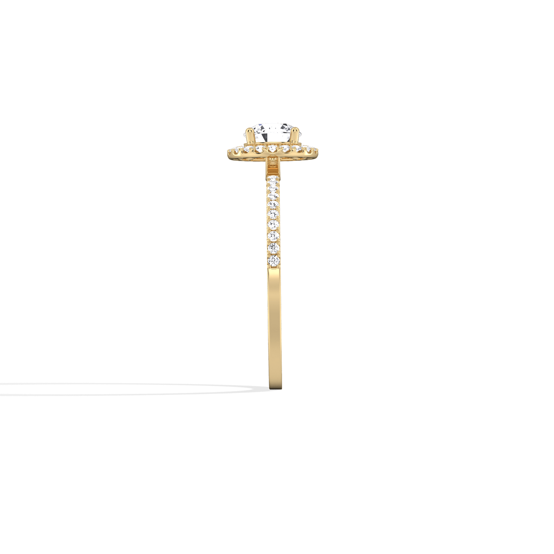 Lab Grown Diamond Halo Promise Ring - 
