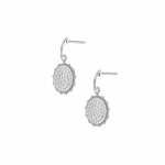 1CTW Lab Diamond Pave Dangling Disc Earrings - Earrings