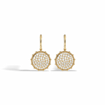 1CTW Lab Diamond Pave Dangling Disc Earrings - Earrings