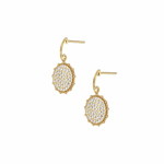 1CTW Lab Diamond Pave Dangling Disc Earrings - Earrings