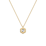 0.3CT Lab Grown Diamond Necklace In 14K Solid Gold/Platinum - Necklaces