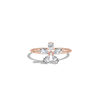 0.51CTW Lab Grown Diamond Floral Ring - 