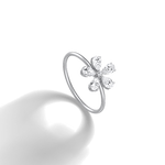 0.51CTW Lab Grown Diamond Floral Ring - 