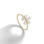 0.51CTW Lab Grown Diamond Floral Ring - 