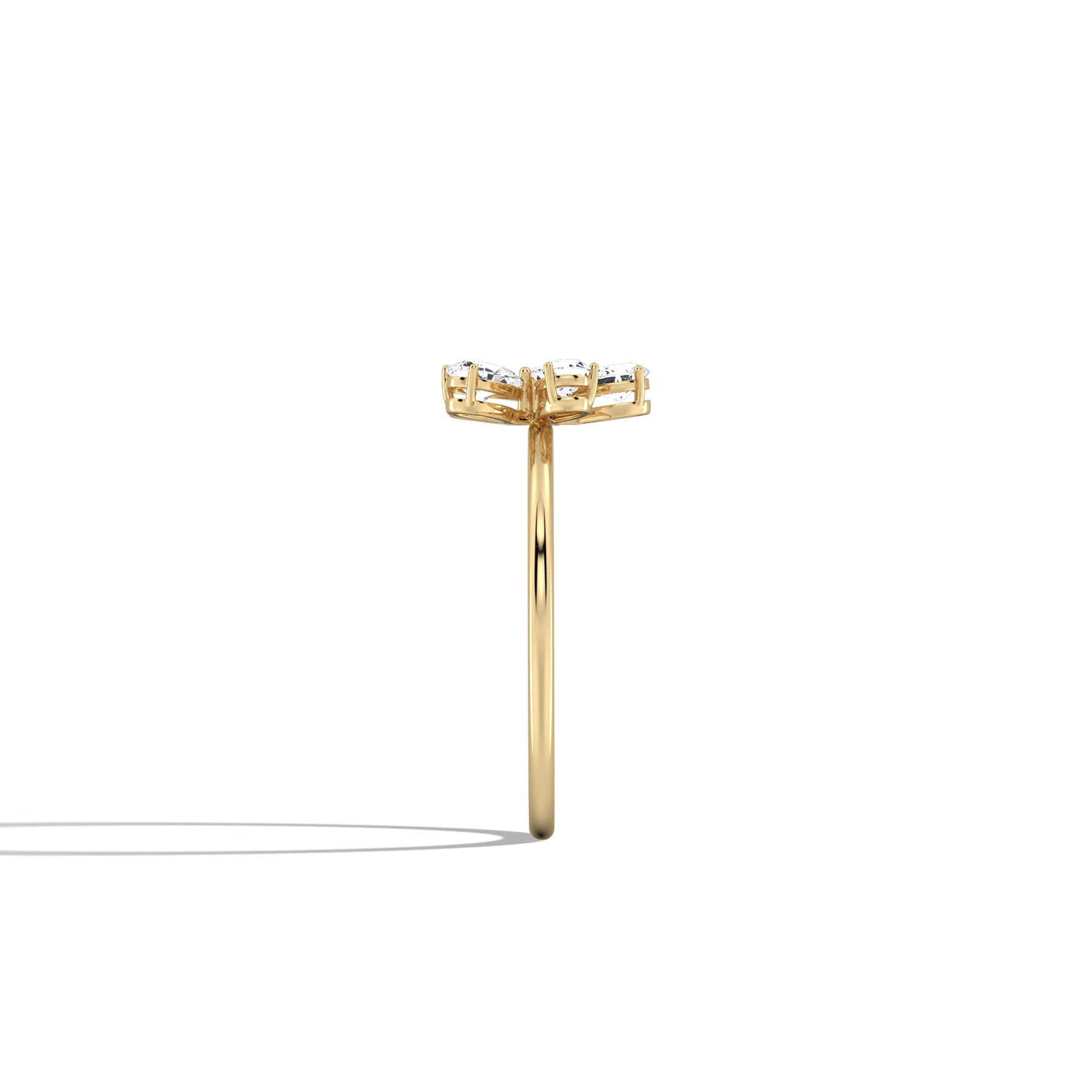 0.51CTW Lab Grown Diamond Floral Ring - 