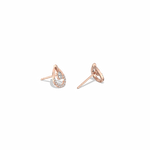 0.21CTW Lab Diamond Teardrop Earrings - 