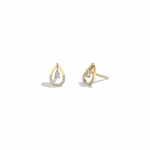 0.21CTW Lab Diamond Teardrop Earrings - 