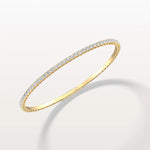 3.35CTW VVS Lab Grown Diamond Full Eternity 7 Inches Flexible Bangle - Bracelets