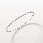 2.78CTW VVS Lab Grown Diamond Full Eternity 7 Inches Flexible Bangle - Bracelets