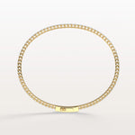 2.78CTW VVS Lab Grown Diamond Full Eternity 7 Inches Flexible Bangle - Bracelets
