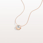1CT Hexagon Lab Grown Diamond Necklace in 14K Solid Gold/Platinum - Necklaces