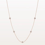 Stunning Lab Grown Diamond Screw Shape Necklace In 14K Solid Gold/Platinum - Necklaces