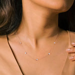Stunning Lab Grown Diamond Screw Shape Necklace In 14K Solid Gold/Platinum - Necklaces