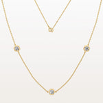 Stunning Lab Grown Diamond Screw Shape Necklace In 14K Solid Gold/Platinum - Necklaces