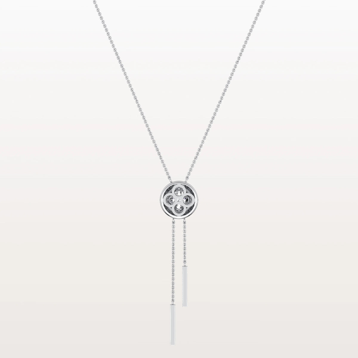 Lab Grown Diamond Ball Pendant Y Necklace In 14K Solid Gold/Platinum - Necklaces