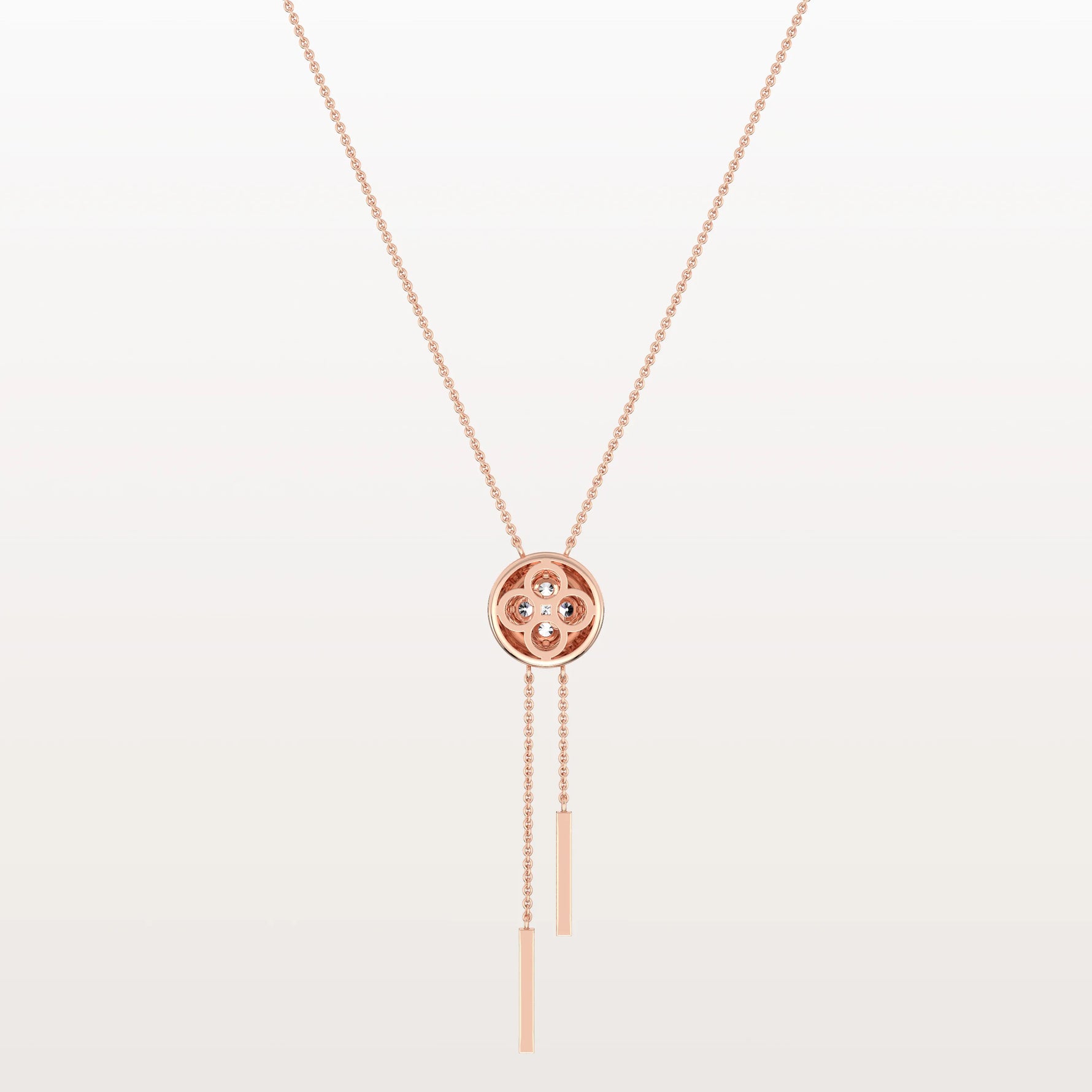 Lab Grown Diamond Ball Pendant Y Necklace In 14K Solid Gold/Platinum - Necklaces