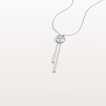 Lab Grown Diamond Ball Pendant Y Necklace In 14K Solid Gold/Platinum - Necklaces