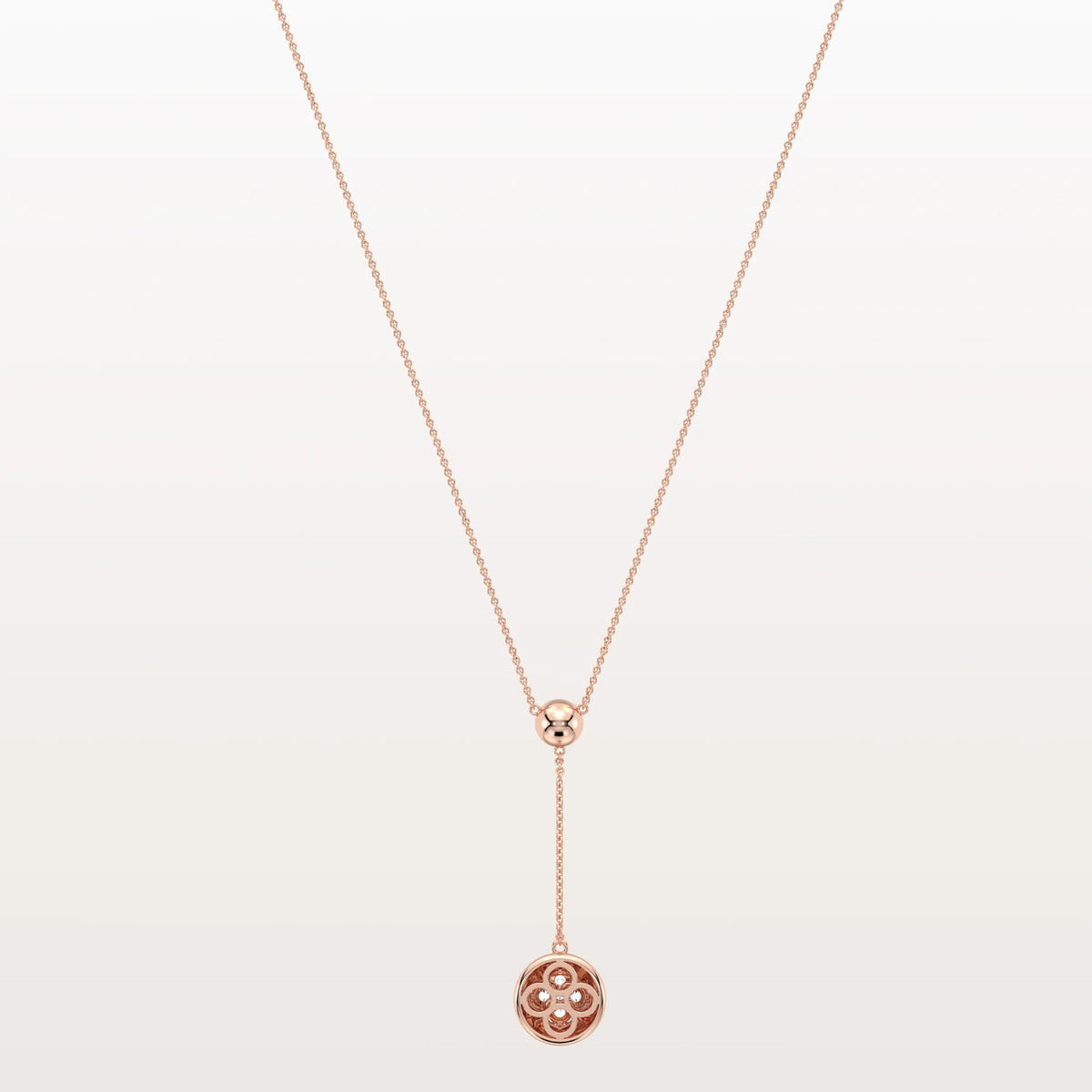 Lab Grown Diamond Ball Pendant Drop Necklace In 14K Solid Gold/Platinum - Necklaces