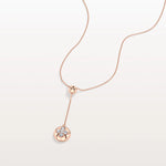 Lab Grown Diamond Ball Pendant Drop Necklace In 14K Solid Gold/Platinum - Necklaces