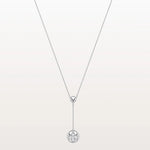 Lab Grown Diamond Ball Pendant Drop Necklace In 14K Solid Gold/Platinum - Necklaces