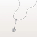 Lab Grown Diamond Ball Pendant Drop Necklace In 14K Solid Gold/Platinum - Necklaces