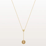 Lab Grown Diamond Ball Pendant Drop Necklace In 14K Solid Gold/Platinum - Necklaces