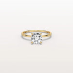 1CT Round Lab Grown Diamond Ring In 14K Gold - Rings