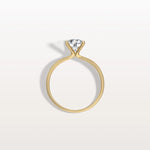 1CT Round Lab Grown Diamond Ring In 14K Gold - Rings