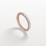1.9CTW Lab Diamond U Prong Eternity Ring in 14K Solid Gold/Platinum - Rings