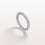 1.9CTW Lab Diamond U Prong Eternity Ring in 14K Solid Gold/Platinum - Rings