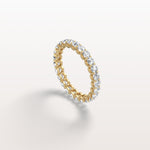 1.9CTW Lab Diamond U Prong Eternity Ring in 14K Solid Gold/Platinum - Rings