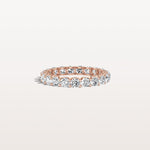 2.3CTW Lab Diamond U Prong Eternity Ring in 14K Solid Gold/Platinum - Rings