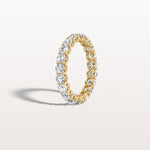 2.3CTW Lab Diamond U Prong Eternity Ring in 14K Solid Gold/Platinum - Rings