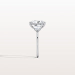 3CT Radiant Lab Diamond Engagement Ring In 14K Solid Gold/Platinum - Rings